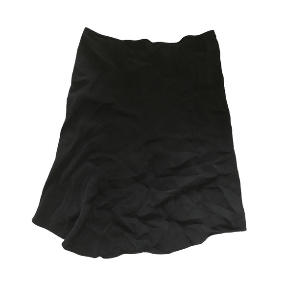 Standard James Perse Black Aysmmetrical Midi Skirt - Picture 3 of 9
